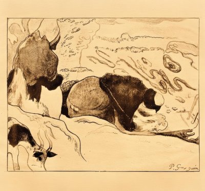 Las lavanderas de Paul Gauguin